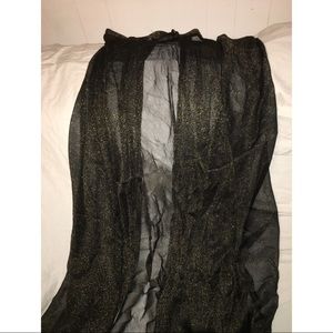 Plus Size Tie Wrap Around Long Swimsuit Cover Up